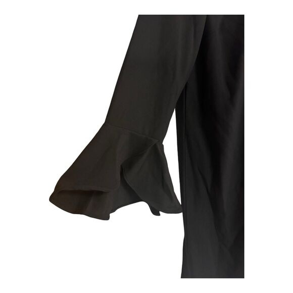 Monroe & Main Shift Desk to Dinner Casual Party Black Crepe Office Funeral Dress - Picture 7 of 12